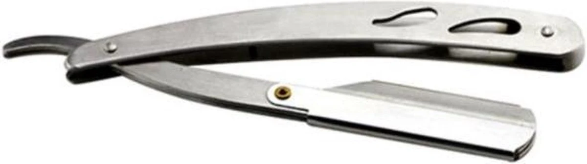 Merkloos Klassiek Barbiersmes: Scheren Als Bij De Kapper! Open Straight Edge Klapmes - Scheermes - Razor - Cutthroat Van RVS Roestvrij Staal. Inclusief 10 Vervangbare Scheermesjes! 4 Merkloos Klassiek Barbiersmes: Scheren Als Bij De Kapper! Open Straight Edge Klapmes - Scheermes - Razor - Cutthroat Van RVS Roestvrij Staal. Inclusief 10 Vervangbare Scheermesjes! - Afbeelding 2