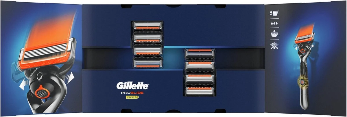 Gillette® Gillette ProGlide Power Scheermesjes Voor Mannen - 8 Navulmesjes 12 Gillette® Gillette ProGlide Power Scheermesjes Voor Mannen - 8 Navulmesjes - Afbeelding 10