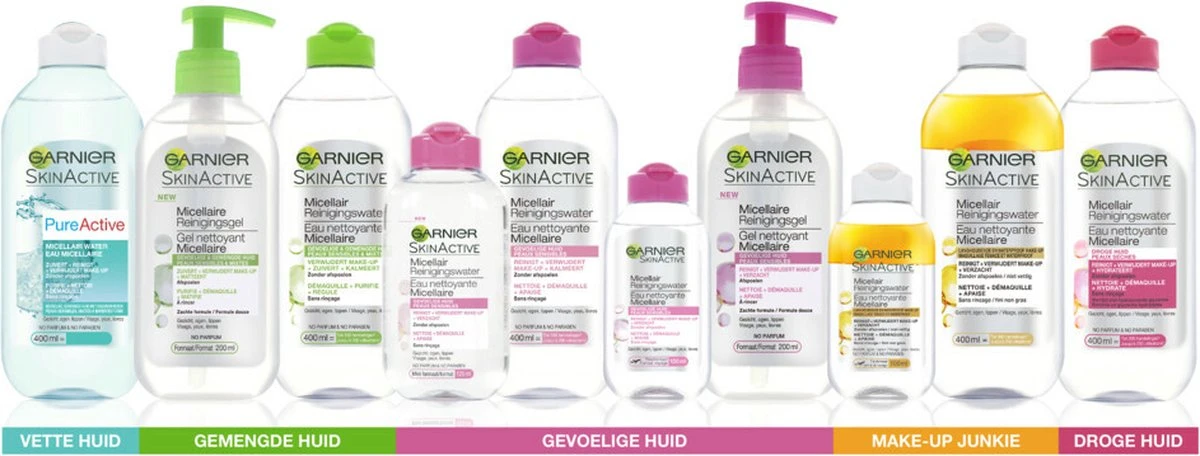 Garnier SkinActive Micellair Reinigingswater Voor De Gevoelige Huid - 3 X 400ml 16 Garnier SkinActive Micellair Reinigingswater Voor De Gevoelige Huid - 3 X 400ml - Afbeelding 14