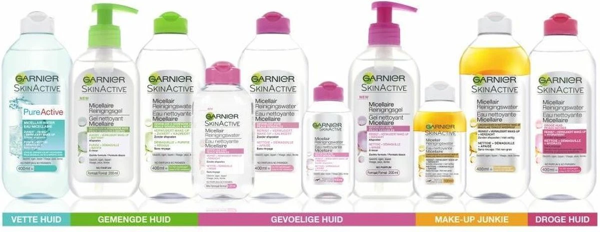 Garnier SkinActive - Micellair Reinigingswater Voor De Droge Huid - 3 X 400 Ml - Micellair Water Voordeelverpakking 7 Garnier SkinActive - Micellair Reinigingswater Voor De Droge Huid - 3 X 400 Ml - Micellair Water Voordeelverpakking - Afbeelding 5