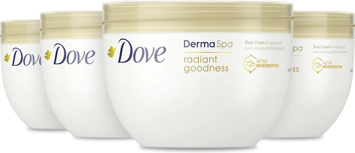 Dove DermaSpa Radiant Goodness Bodycrème - 4 X 300 Ml - Voordeelverpakking 4 Dove DermaSpa Radiant Goodness Bodycrème - 4 X 300 Ml - Voordeelverpakking - Afbeelding 2