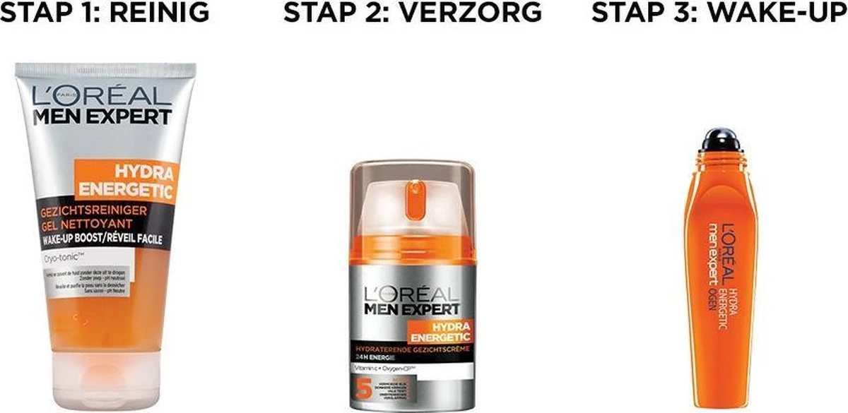 L’Oréal Paris Men Expert Hydra Energetic Gezichtsreiniger - 3 X 100 Ml - Voordeelverpakking 6 L’Oréal Paris Men Expert Hydra Energetic Gezichtsreiniger - 3 X 100 Ml - Voordeelverpakking - Afbeelding 4