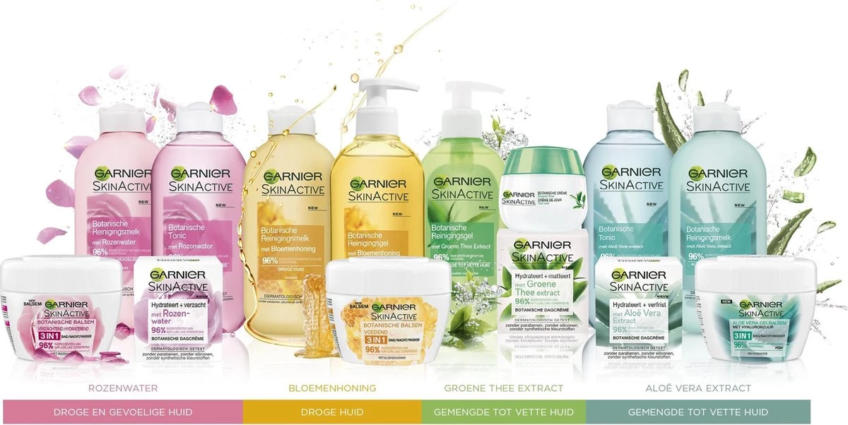 Garnier Skinactive Face Botanische Tonic Rozenwater - 3 X 200 Ml 6 Garnier Skinactive Face Botanische Tonic Rozenwater - 3 X 200 Ml - Afbeelding 4
