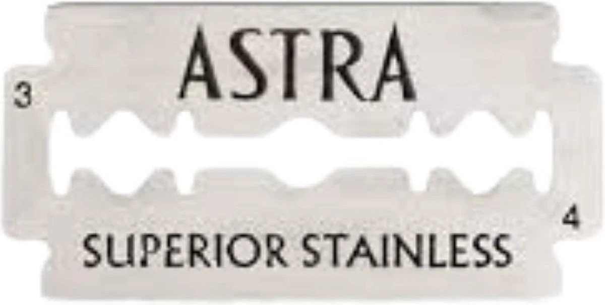 Astra Razor Blade Scheermesjes Mannen - 100st - Double Edge Scheermesjes - Shavette - Voor Gezicht - Safety Razor Blades 4 Astra Razor Blade Scheermesjes Mannen - 100st - Double Edge Scheermesjes - Shavette - Voor Gezicht - Safety Razor Blades - Afbeelding 2