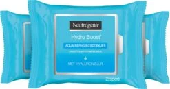 Neutrogena Hydro Boost Aqua Reinigingsdoekjes, Met Neutrogena Reinigingstechnologie, Hyaluronzuur En Een Hydraterende Crème, 3 X 25 Stuks -Lichaamsverzorging Winkel 1200x630
