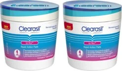 Clearasil Ultra Rapid Action Pads - Reinigingsdoekjes - 2 X 65 Stuks -Lichaamsverzorging Winkel 1200x702