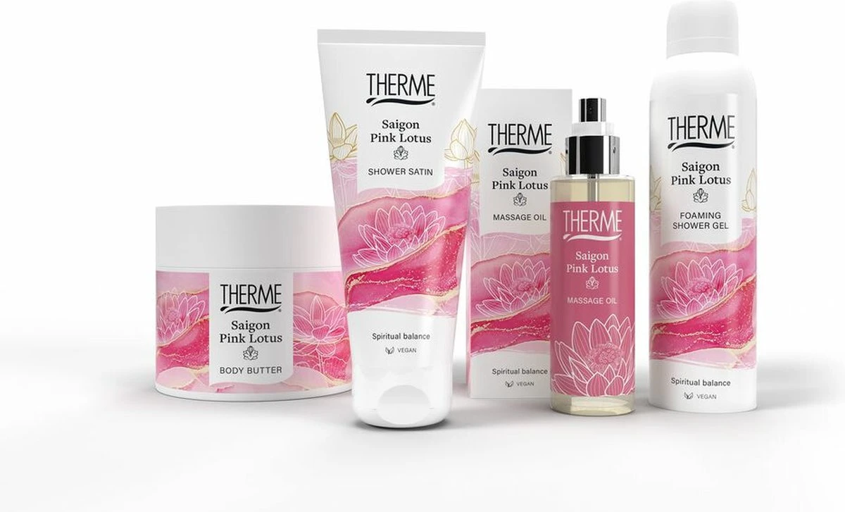 Therme Shower Satin Saigon Pink Lotus 200 Ml 4 Therme Shower Satin Saigon Pink Lotus 200 Ml - Afbeelding 2