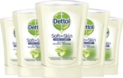 Dettol - Handzeep - No Touch Navulling - Antibacterieel - Aloe Vera - 250 Ml X5
