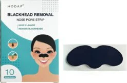 HODAF Nose Pore Strips (10 Stuks), Diep Reinigende Neus Strips | Houtskool | Charcoal | Mee-eter Verwijderen | Blackhead Removal | Verstopte Poriën | Puisten | Acne | Peeling Nose Mask | Pimplepatches | Skincare | Cleansing Strips | Poriën Op Neus -Lichaamsverzorging Winkel 1200x788
