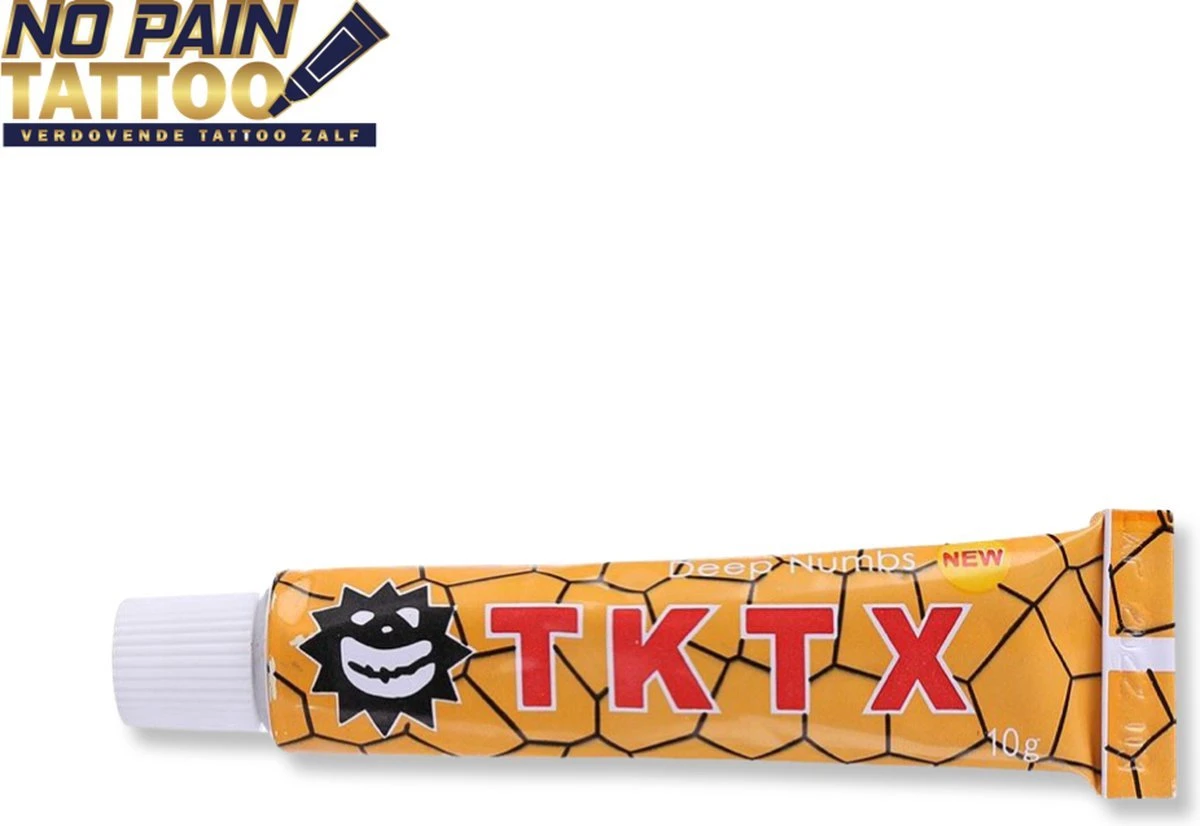 No Pain Tattoo - TKTX - Yellow - Tatoeage - Tattoo - Zalf -verdovende Créme - Tattoo Zonder Pijn - Snelwerkend En Langdurig - 10 G 4 No Pain Tattoo - TKTX - Yellow - Tatoeage - Tattoo - Zalf -verdovende Créme - Tattoo Zonder Pijn - Snelwerkend En Langdurig - 10 G - Afbeelding 2