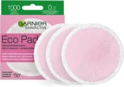 Garnier SkinActive Eco Pads - Herbruikbare Wattenschijfjes - 3 Stuks - Duurzame Gezichtsreiniging -Lichaamsverzorging Winkel 1200x845