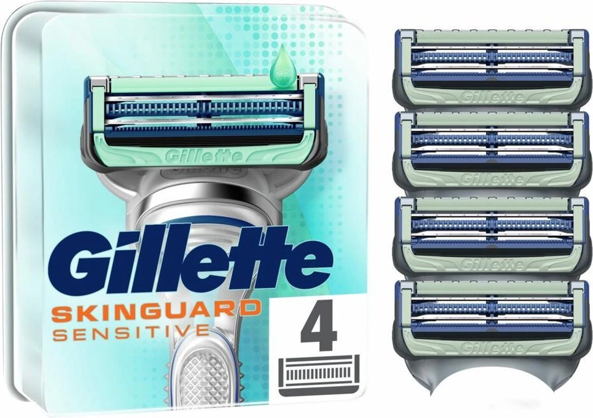 Gillette® Gillette Scheermesjes SkinGuard Sensitive 4 Stuks 3 Gillette® Gillette Scheermesjes SkinGuard Sensitive 4 Stuks