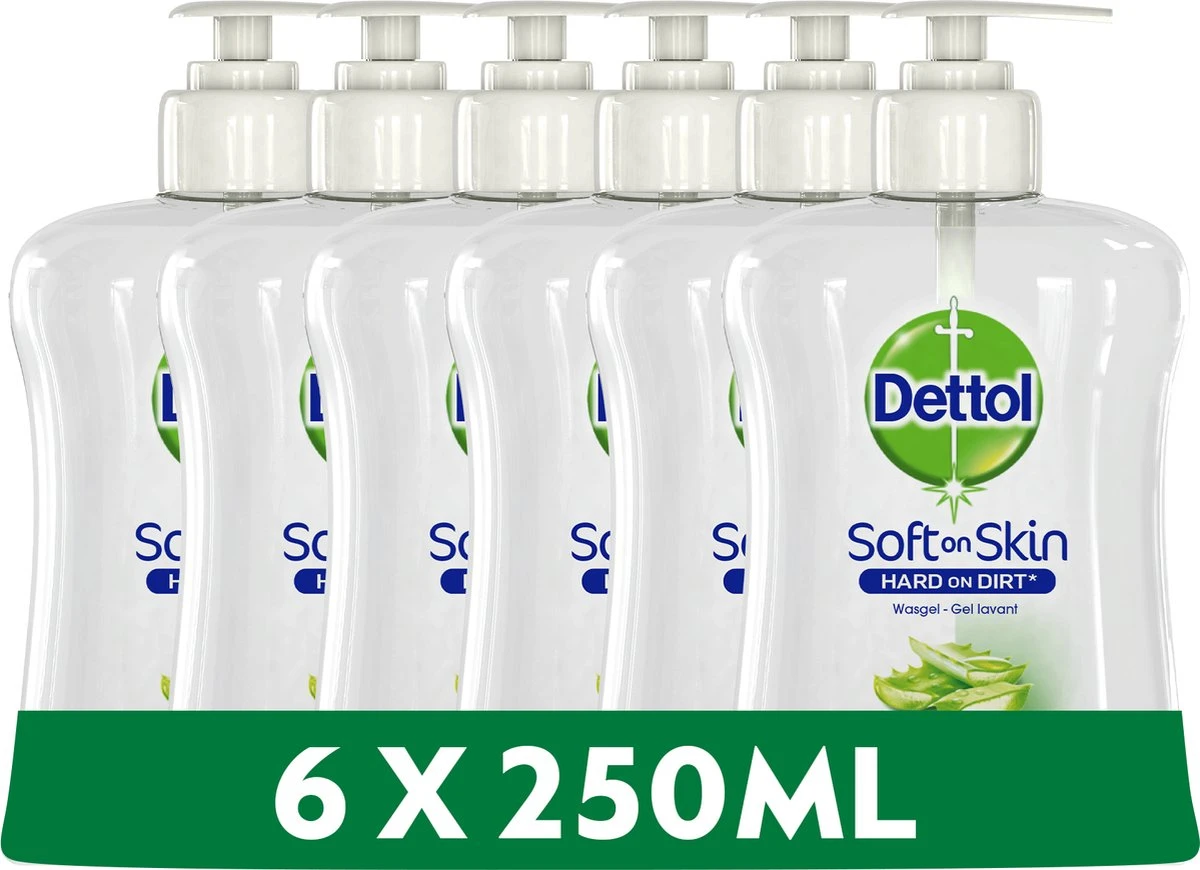 Dettol - Handzeep - Antibacterieel - Verzachtend - Aloë Vera - 6 X 250 Ml 13 Dettol - Handzeep - Antibacterieel - Verzachtend - Aloë Vera - 6 X 250 Ml - Afbeelding 11