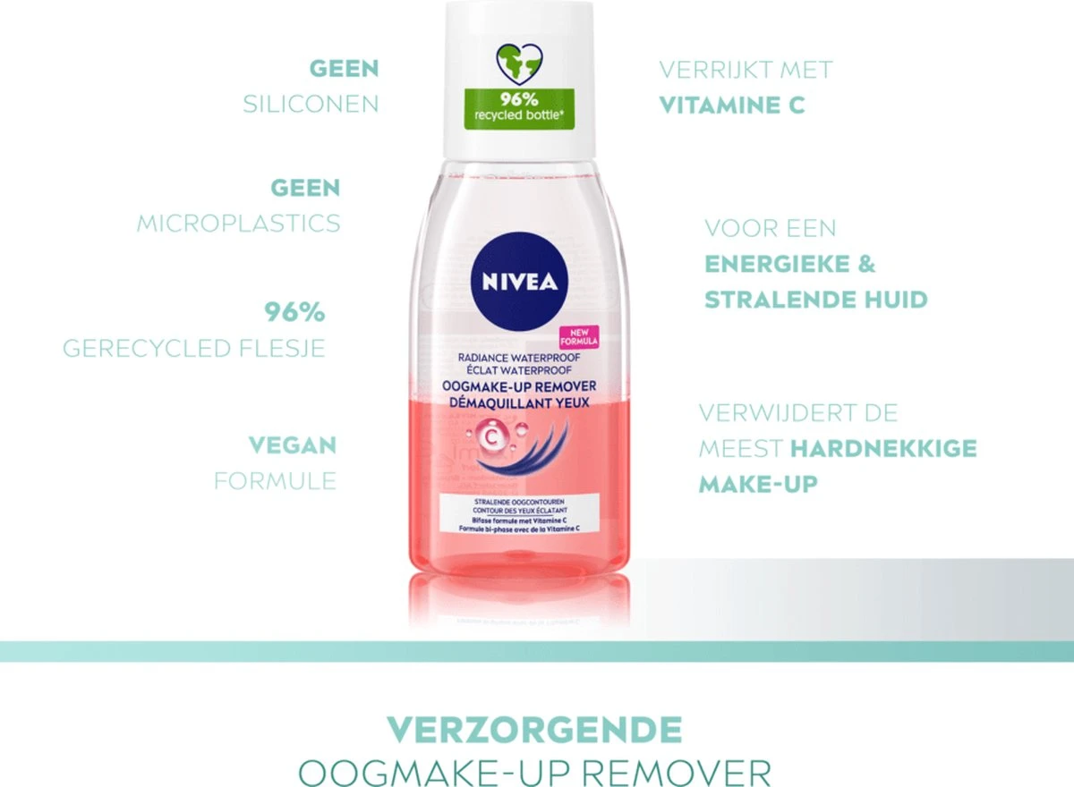 NIVEA Verzorgende Oog Make-Up Remover 125 Ml 4 NIVEA Verzorgende Oog Make-Up Remover 125 Ml - Afbeelding 2