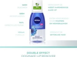 NIVEA Double Effect Waterproof - 125 Ml - Oogmake-up Remover -Lichaamsverzorging Winkel 1200x882