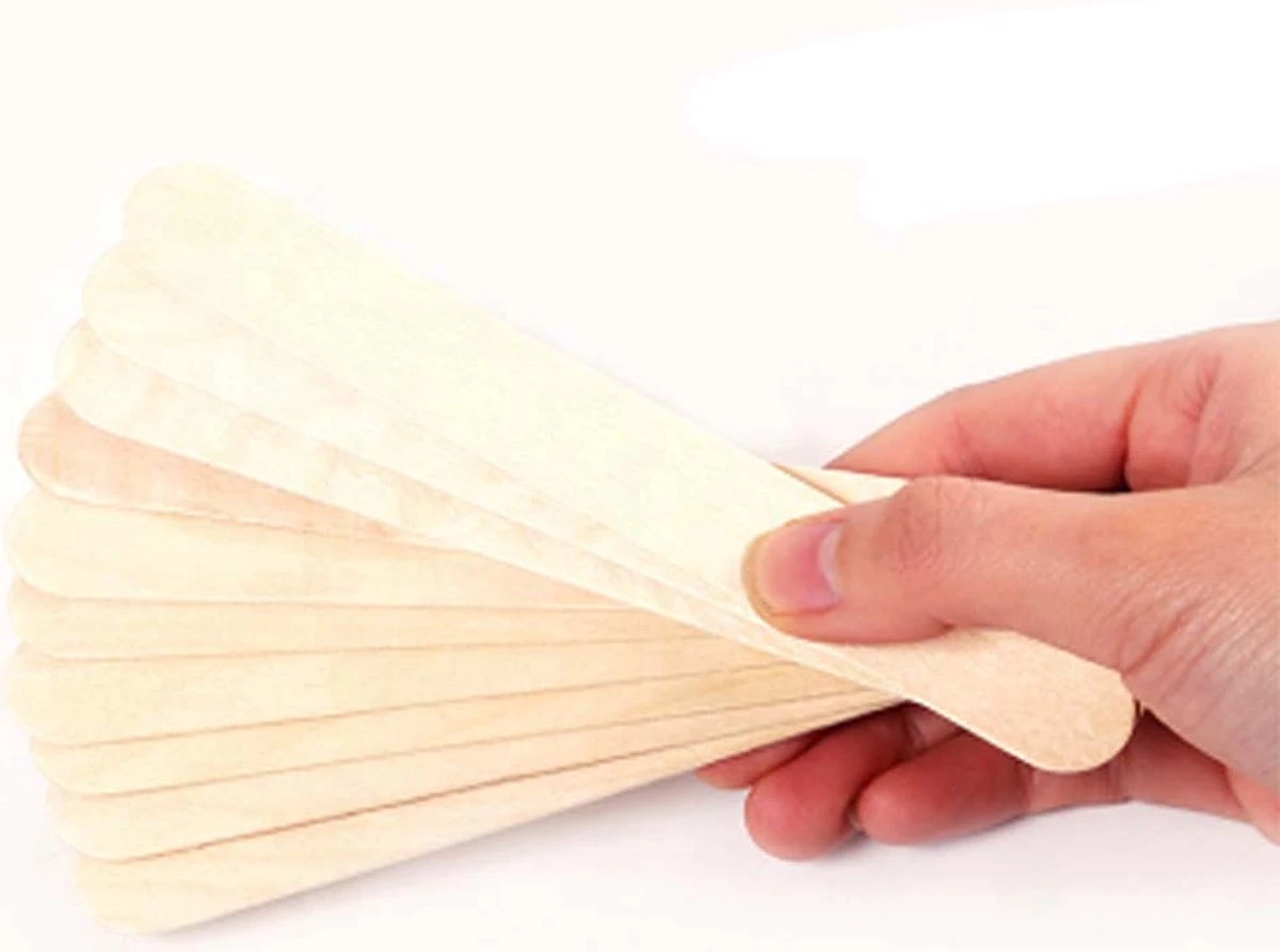 Lifestance Wax Spatels - Houten Spatel - Harsspatel - Wax Beans - Ontharen - Waxen - Harsen - Wax - Bruin - Moederdag Cadeautje - 10 Stuks 4 Lifestance Wax Spatels - Houten Spatel - Harsspatel - Wax Beans - Ontharen - Waxen - Harsen - Wax - Bruin - Moederdag Cadeautje - 10 Stuks - Afbeelding 2