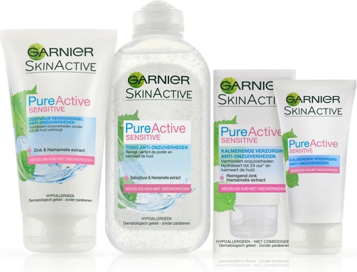 Garnier SkinActive Sensitive Zeepvrije Gezichtsreinigingsgel - 150 Ml 4 Garnier SkinActive Sensitive Zeepvrije Gezichtsreinigingsgel - 150 Ml - Afbeelding 2