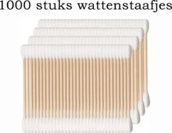 Merkloos Vardaan Wattenstaafjes - Hout - Bamboe - Milieuvriendelijk - 1000 St
