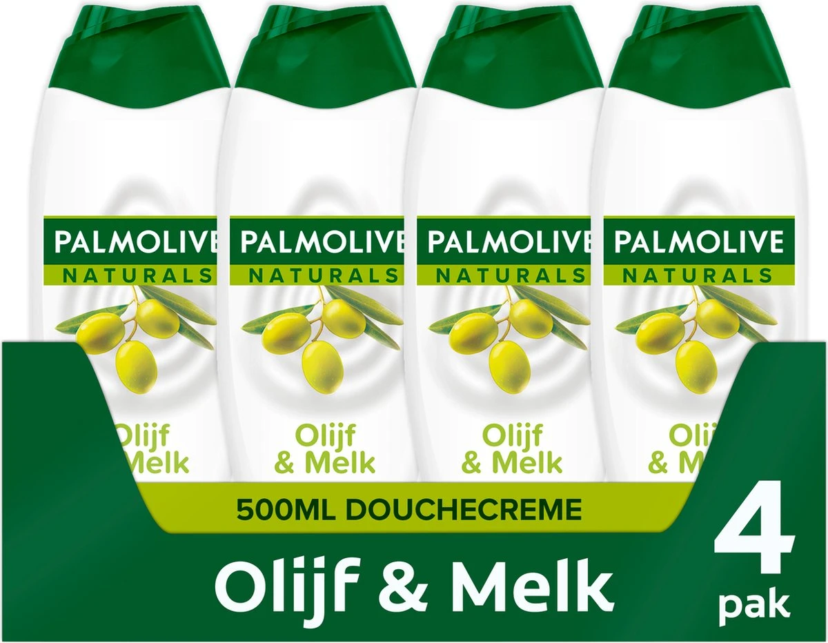 Palmolive® Palmolive Naturals Olijf Douchegel - 4 X 500ml - Douchegel Voordeelverpakking 3 Palmolive® Palmolive Naturals Olijf Douchegel - 4 X 500ml - Douchegel Voordeelverpakking