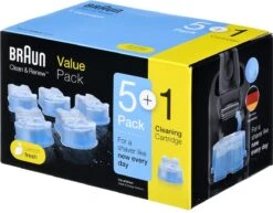 Braun Clean & Renew - 5+1 Stuks - Reinigingsvloeistof Scheerapparaat -Lichaamsverzorging Winkel 1200x939 1
