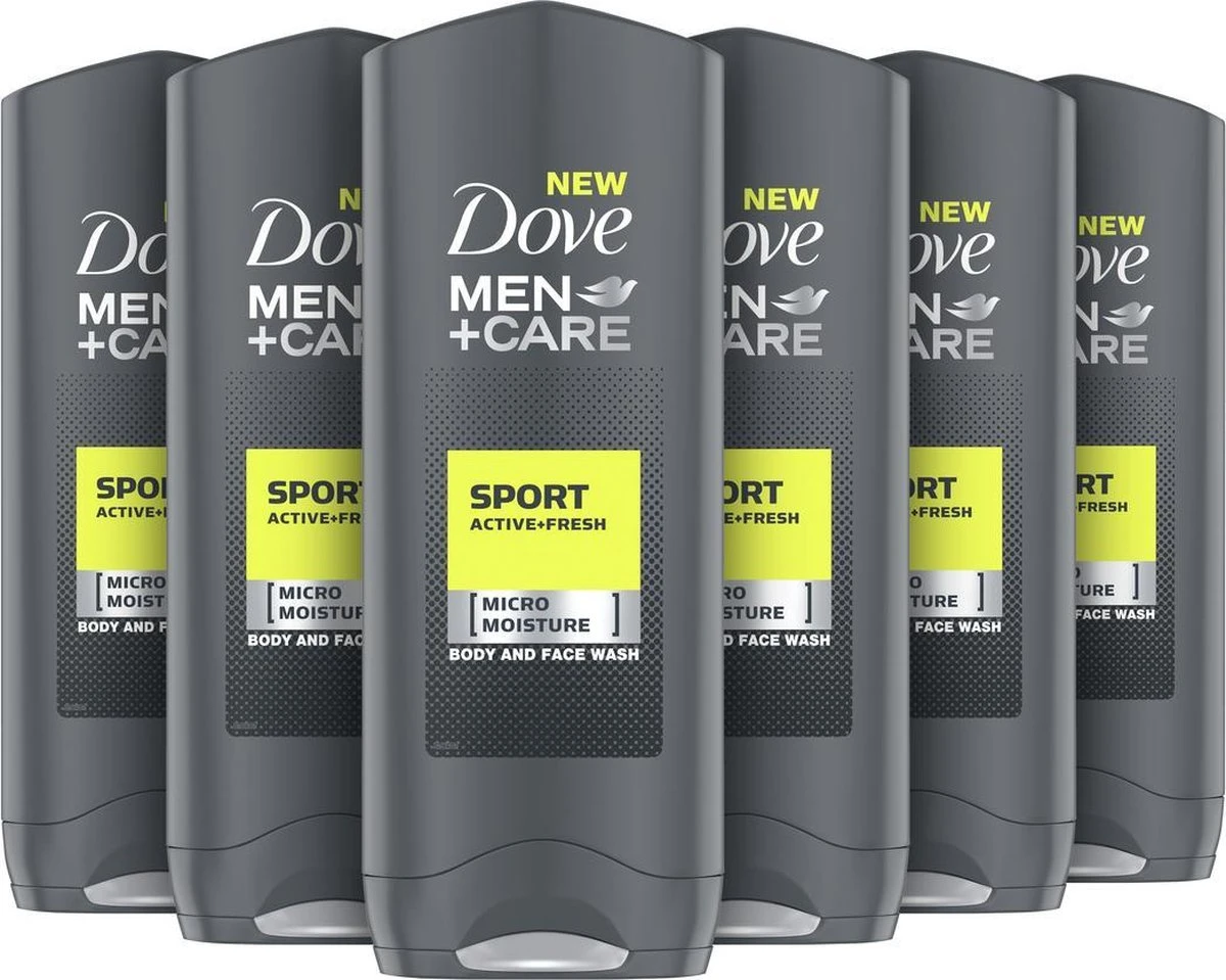 Dove Men+Care Sport Active Fresh - 6 X 250 Ml - Voordeelverpakking 3 Dove Men+Care Sport Active Fresh - 6 X 250 Ml - Voordeelverpakking