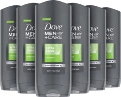 Dove Men+Care Extra Fresh Douchegel - 6 X 400 Ml - Voordeelverpakking