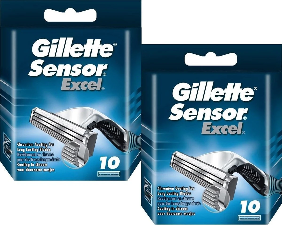 Gillette® Gillette Sensor Excel Scheermesjes - 20 Stuks 3 Gillette® Gillette Sensor Excel Scheermesjes - 20 Stuks