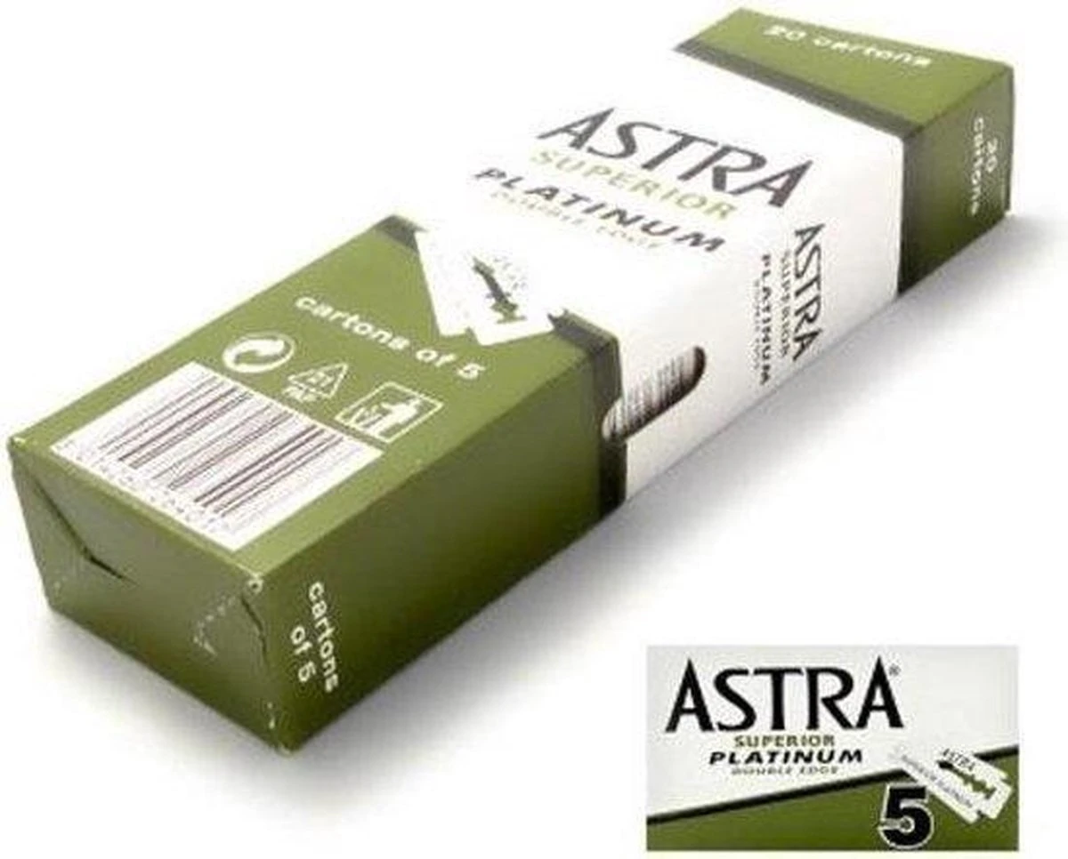 Astra Razor Blade Scheermesjes Mannen - 100st - Double Edge Scheermesjes - Shavette - Voor Gezicht - Safety Razor Blades 5 Astra Razor Blade Scheermesjes Mannen - 100st - Double Edge Scheermesjes - Shavette - Voor Gezicht - Safety Razor Blades - Afbeelding 3