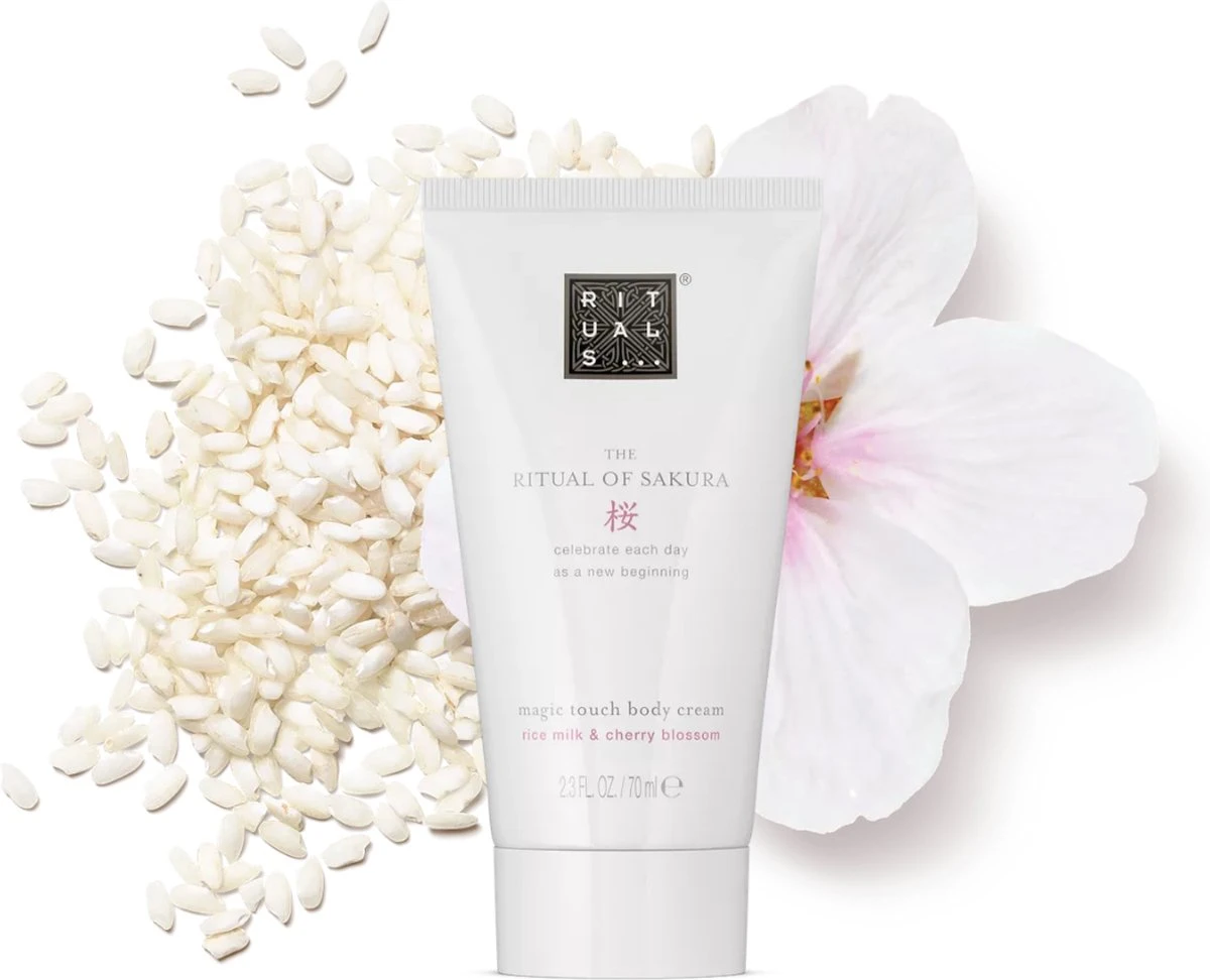Rituals The Ritual Of Sakura Magic Touch Body Cream 100 Tube - 3 Pack - Rice Milk En Cherry Blossom 6 Rituals The Ritual Of Sakura Magic Touch Body Cream 100 Tube - 3 Pack - Rice Milk En Cherry Blossom - Afbeelding 4
