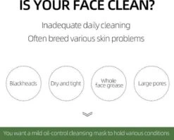 MENGSIQI - Green Mask Stick - Huidverzorging - Gezichtsmasker - Kleimasker - Mee Eters & Acne Verwijderen - Acne Verzorging - Vette Huid - Mee-eter Verwijderaar - Poriën Reiniger -Blackhead - Unisex - Verzachtend -Verkoelend - Dermatologisch Getest -Lichaamsverzorging Winkel 1200x974