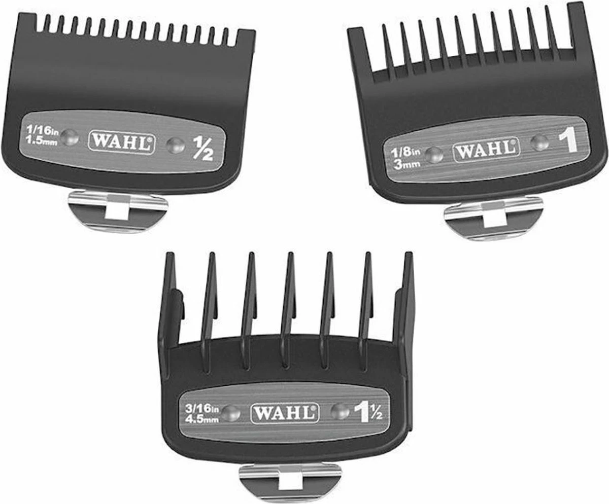 Wahl - Opzetkam - Type 1 - Set Plastic Premium - 3 Stuks 3 Wahl - Opzetkam - Type 1 - Set Plastic Premium - 3 Stuks