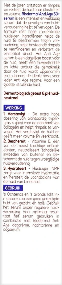 Biodermal Anti Age Gezichtserum - Speciaal Ontwikkeld Tegen Huidveroudering - 30ml 14 Biodermal Anti Age Gezichtserum - Speciaal Ontwikkeld Tegen Huidveroudering - 30ml -Lichaamsverzorging Winkel 262x1200