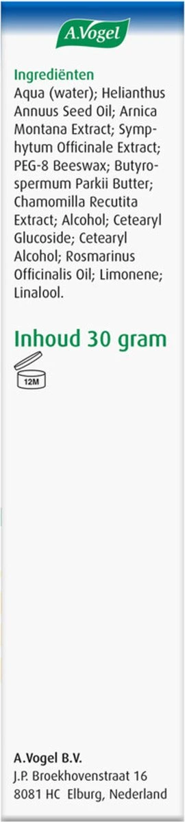 A.Vogel Arnica Vallen En Stoten Crème - Verzorgt De Blauwverkleurde Huid - 30 G 6 A.Vogel Arnica Vallen En Stoten Crème - Verzorgt De Blauwverkleurde Huid - 30 G - Afbeelding 4