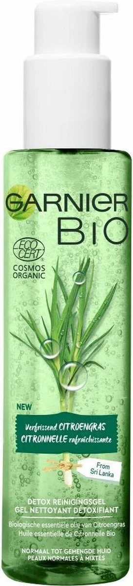 Garnier Bio Detox Reinigingsgel Verfrissende Citroengras - 3 X 150 Ml 13 Garnier Bio Detox Reinigingsgel Verfrissende Citroengras - 3 X 150 Ml - Afbeelding 11