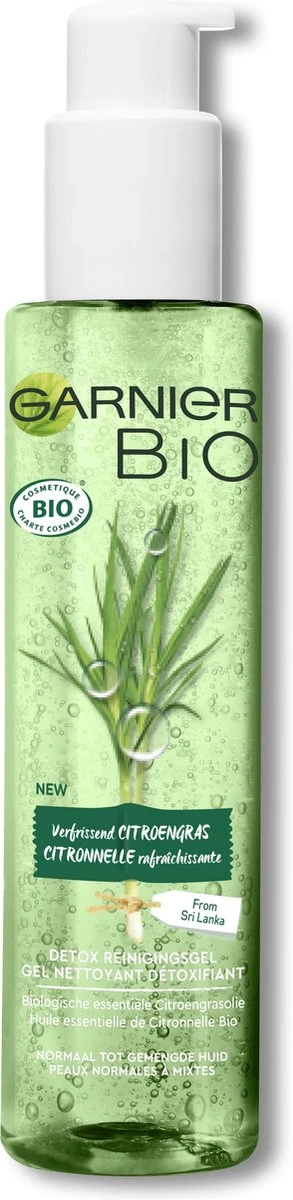 Garnier Bio Detox Reinigingsgel - Normale Tot Gemengde Huid - 150 Ml 3 Garnier Bio Detox Reinigingsgel - Normale Tot Gemengde Huid - 150 Ml