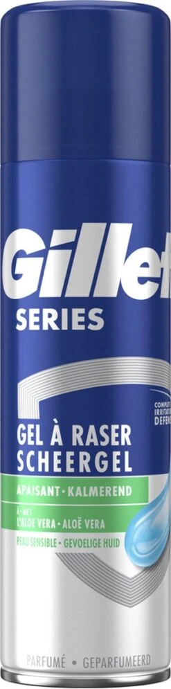 Gillette® Gillette Series Gevoelige Huid Scheergel Mannen - 6x200ml Voordeelverpakking -Lichaamsverzorging Winkel 298x1200