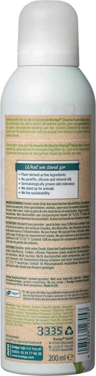 Kneipp Balancing - Douche Foam 11 Kneipp Balancing - Douche Foam - Afbeelding 9