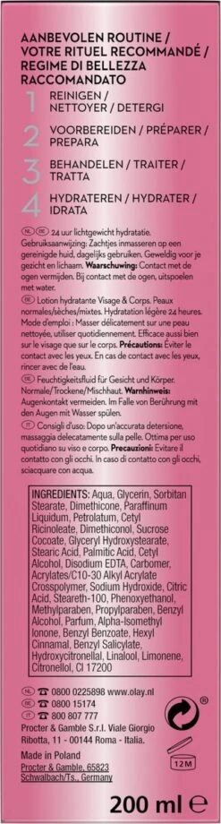 Olay Beauty Fluid Hydraterende Lotion Voor Gezicht En Lichaam - 200 Ml 13 Olay Beauty Fluid Hydraterende Lotion Voor Gezicht En Lichaam - 200 Ml -Lichaamsverzorging Winkel 322x1200 1