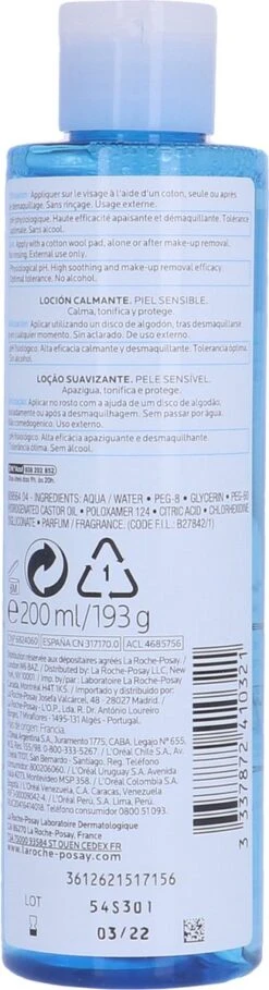 La Roche-Posay Fysiologische Kalmerende Reinigingslotion - 200ml -Lichaamsverzorging Winkel 326x1200