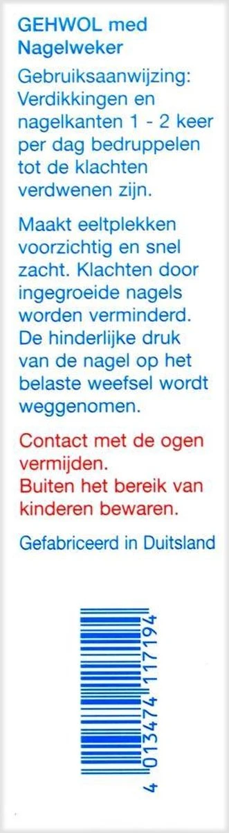 Gehwol Nagelweker - Voor Zachte Nagelriemen - 15ml 6 Gehwol Nagelweker - Voor Zachte Nagelriemen - 15ml - Afbeelding 4