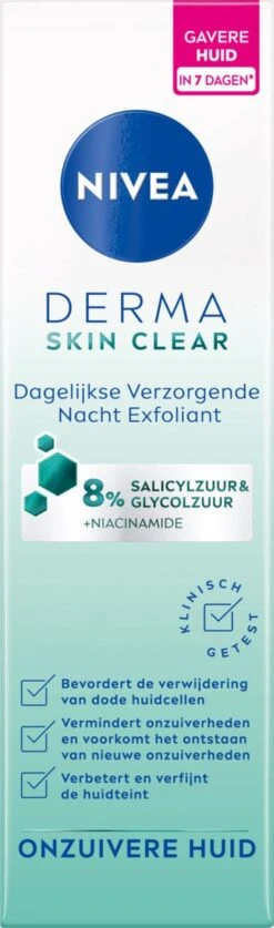 NIVEA Derma Active Skin Clear Night Exfoliator - 40ml 11 NIVEA Derma Active Skin Clear Night Exfoliator - 40ml -Lichaamsverzorging Winkel 354x1200 5