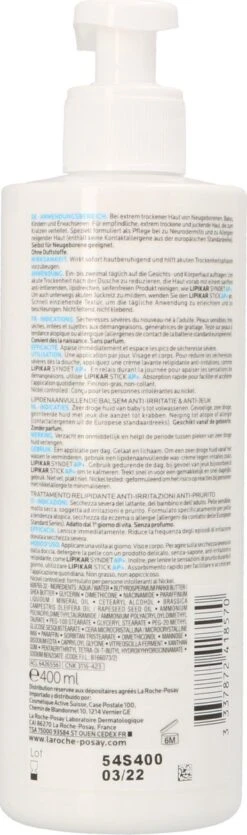 La Roche-Posay Lipikar Balsem AP+m Bodymelk - Droge Huid - 400 Ml -Lichaamsverzorging Winkel 355x1200 3