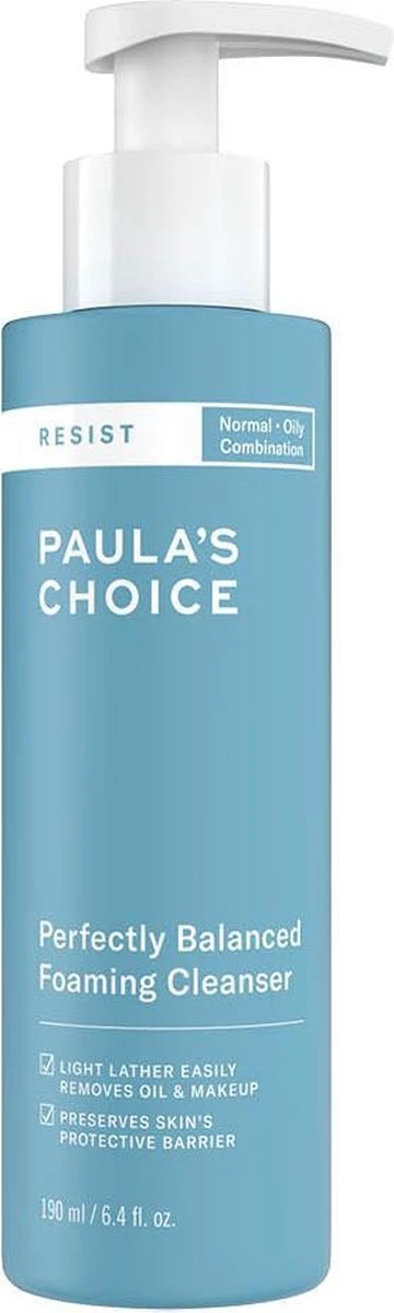 Paula's Choice RESIST Anti-Aging Foaming Gezichtsreiniger - Gecombineerde & Vette Huid - 190 Ml 3 Paula's Choice RESIST Anti-Aging Foaming Gezichtsreiniger - Gecombineerde & Vette Huid - 190 Ml