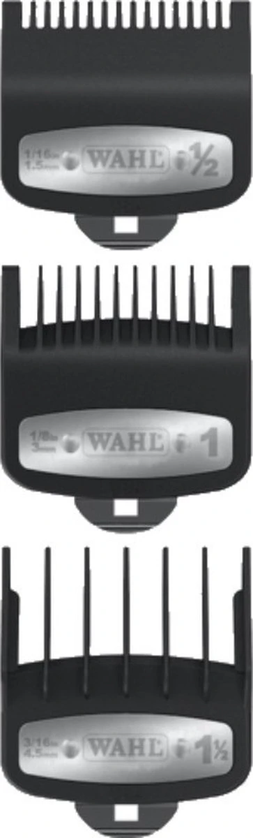Wahl - Opzetkam - Type 1 - Set Plastic Premium - 3 Stuks 4 Wahl - Opzetkam - Type 1 - Set Plastic Premium - 3 Stuks - Afbeelding 2