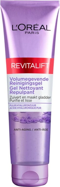 L'Oréal Paris Revitalift Volumegevende Reinigingsgel - Gezichtsreiniger Met Hyaluronzuur - 150 Ml