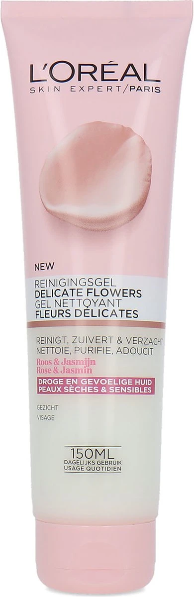 L’Oréal Paris Delicate Flowers Reinigingsgel - 150 Ml - Droge En Gevoelige Huid 8 L’Oréal Paris Delicate Flowers Reinigingsgel - 150 Ml - Droge En Gevoelige Huid - Afbeelding 6