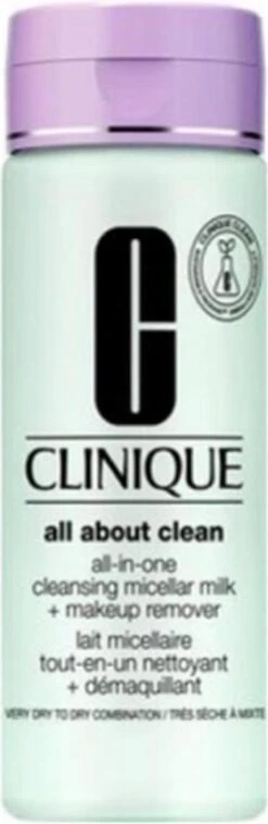 Clinique All About Clean All-In-One Cleansing Micellair Milk + MakeUp Remover Reinigingsmelk - 200 Ml 10 Clinique All About Clean All-In-One Cleansing Micellair Milk + MakeUp Remover Reinigingsmelk - 200 Ml -Lichaamsverzorging Winkel 391x1200 5