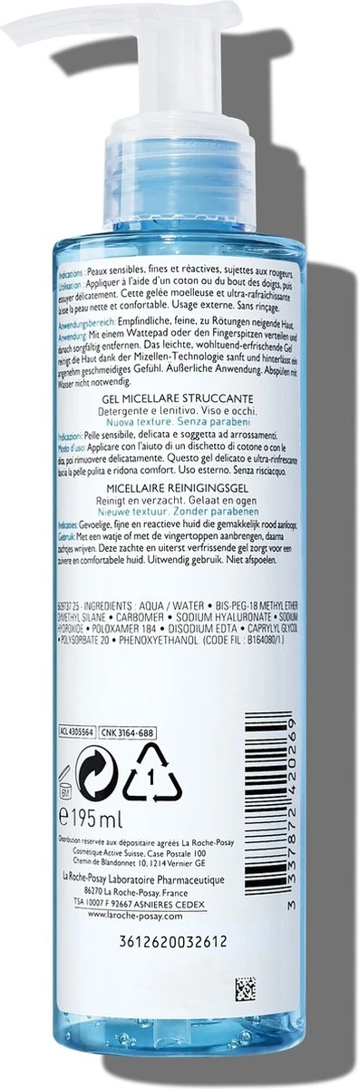 La Roche-Posay Rosaliac Micellaire Reinigingsgel - 200ml - Kamleert 4 La Roche-Posay Rosaliac Micellaire Reinigingsgel - 200ml - Kamleert - Afbeelding 2