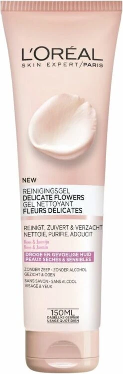 L’Oréal Paris Delicate Flowers Reinigingsgel - 150 Ml - Droge En Gevoelige Huid