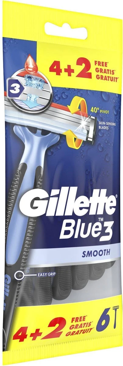 Gillette® Gillette Blue3 Smooth 4+2 Stuks 9 Gillette® Gillette Blue3 Smooth 4+2 Stuks - Afbeelding 7